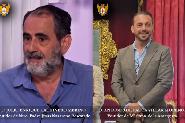 Nombrados los Nuevos Vestidores de los Sagrados Titulares de la Hermandad del Rescatado