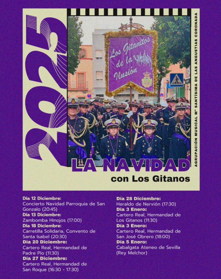 Banda juvenil Los Gitanos en su agenda de Navidad