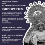 Cartel de las II Jornadas Cofrades en la Facultad de Geografía e Historia de la Universidad de Sevilla