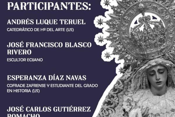 Cartel de las II Jornadas Cofrades en la Facultad de Geografía e Historia de la Universidad de Sevilla