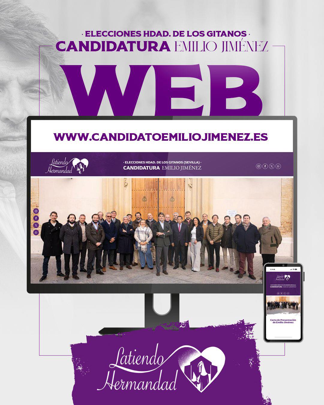 web de la candidatura de emilio jimenez a hermano mayor de los gitanos