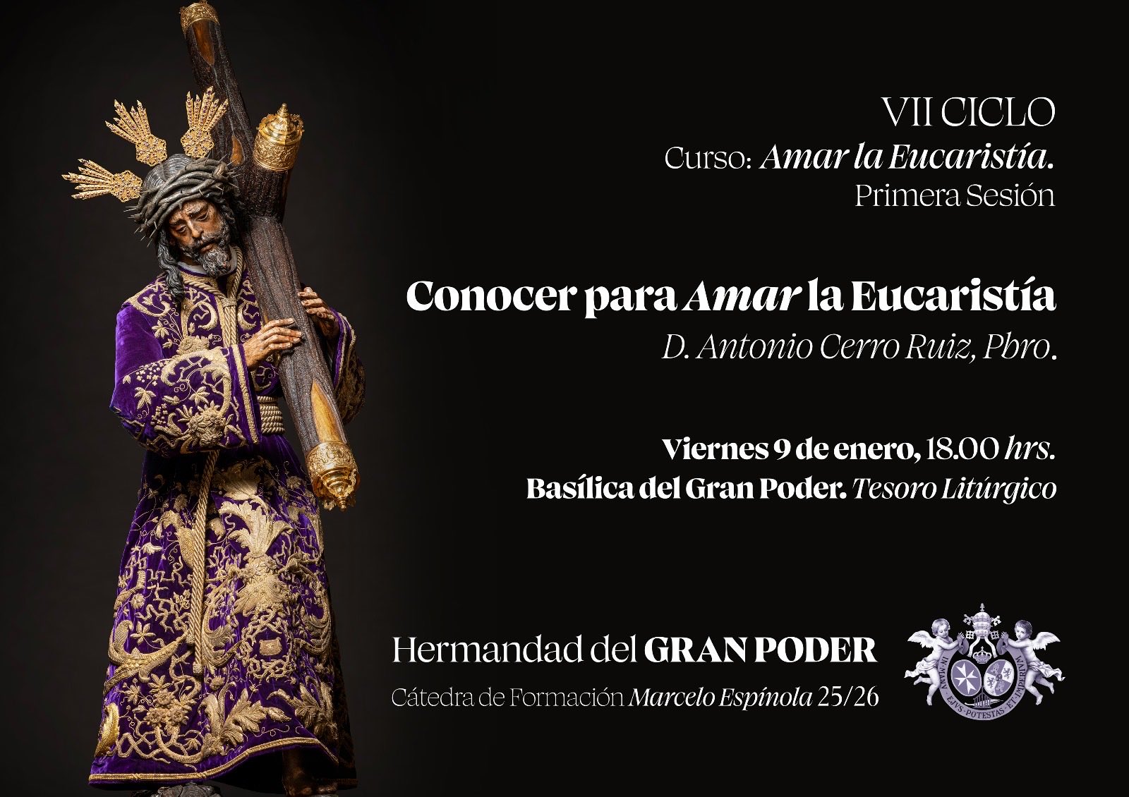 Basílica del Gran Poder durante un acto formativo