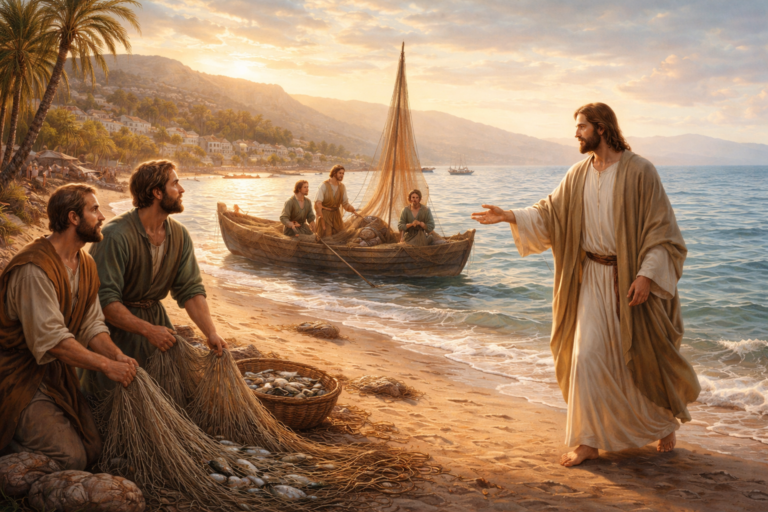 Jesús llama a los primeros discípulos junto al mar de Galilea