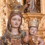 Cartel de los cultos anuales de la Virgen de la Bella de Sevilla en la Parroquia de San Joaquín