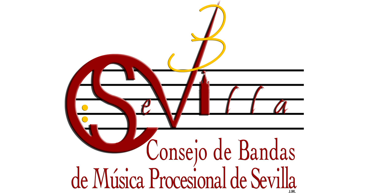 Músicos de bandas procesionales de Sevilla en ensayo o desfile
