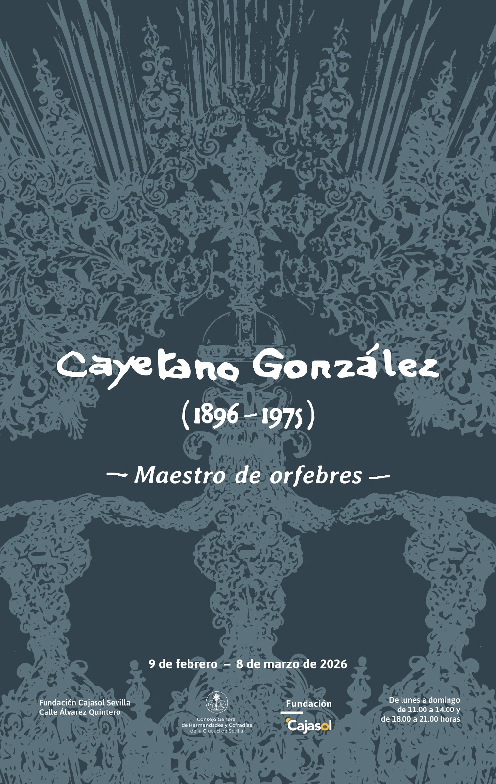 Exposición Cayetano González Maestro de Orfebres en la Fundación Cajasol