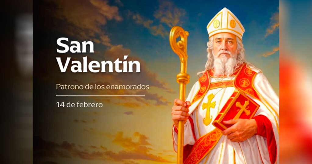 Imagen de San Valentín, obispo y mártir patrono de los enamorados