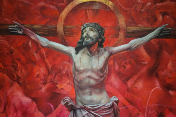 Obras de la exposición Antoine Cas + Semana Santa en la Fundación Cajasol de Sevilla