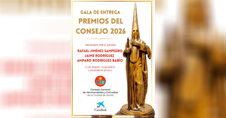 El Consejo de Cofradías de Sevilla Entrega esta Noche sus Premios Anuales de Periodismo, Fotografía e Investigación