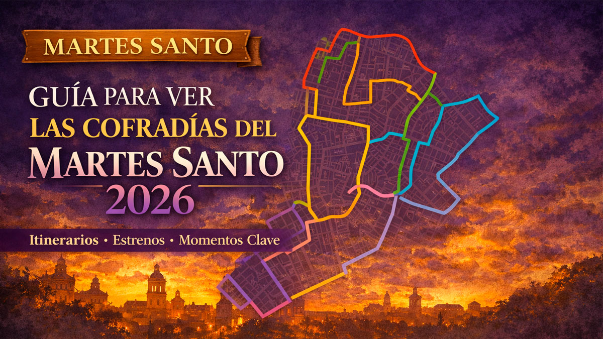 Mapa itinerarios y puntos de interés Martes Santo Sevilla 2026