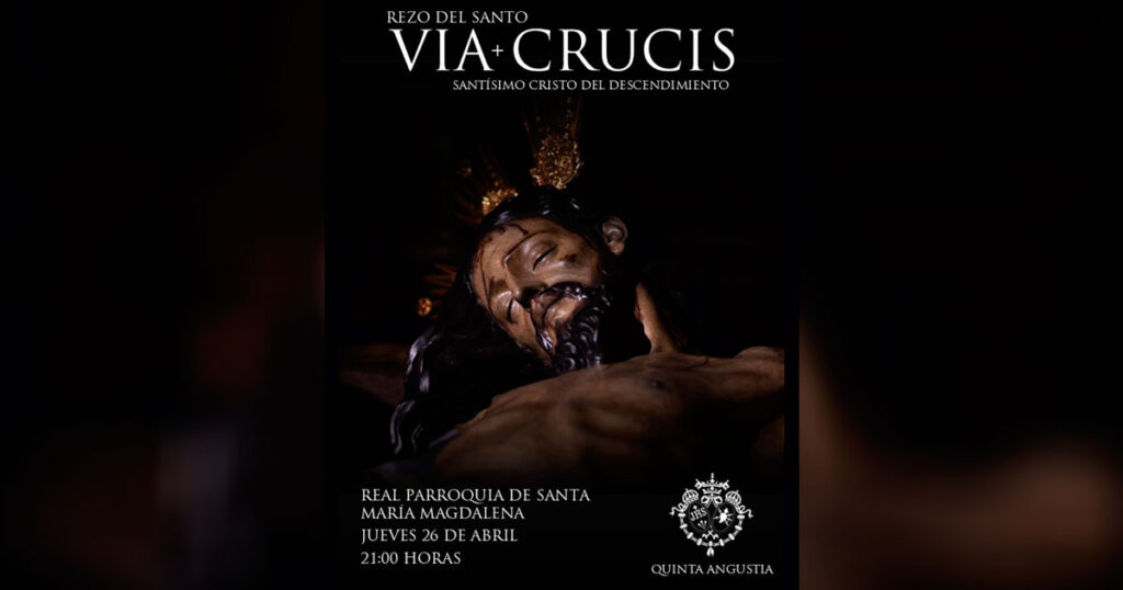 Besapié y besamanos de la Quinta Angustia en la Capilla del Dulce Nombre de Sevilla