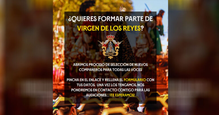 La Agrupación Musical Virgen de los Reyes abre selección de nuevos componentes