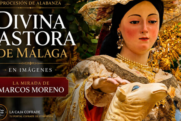 La Divina Pastora de Málaga durante su procesión por el barrio de Capuchinos fotografiada por Marcos Moreno
