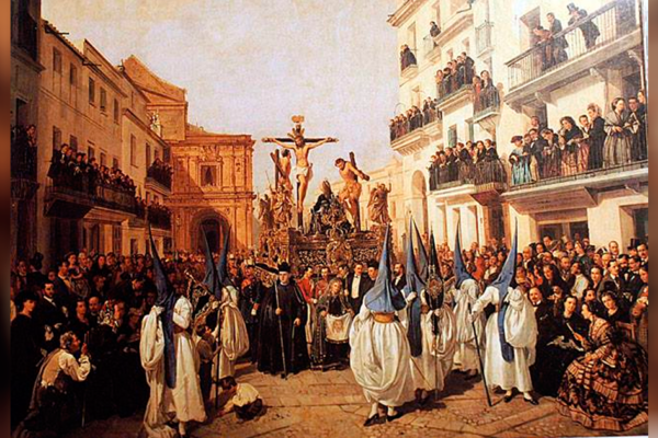 Santísimo Cristo de la Conversión del Buen Ladrón de la Hermandad de Montserrat de Sevilla.