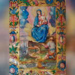 Pintura entregada a la Hermandad de las Siete Palabras para la futura gloria del palio de Nuestra Señora de la Cabeza.