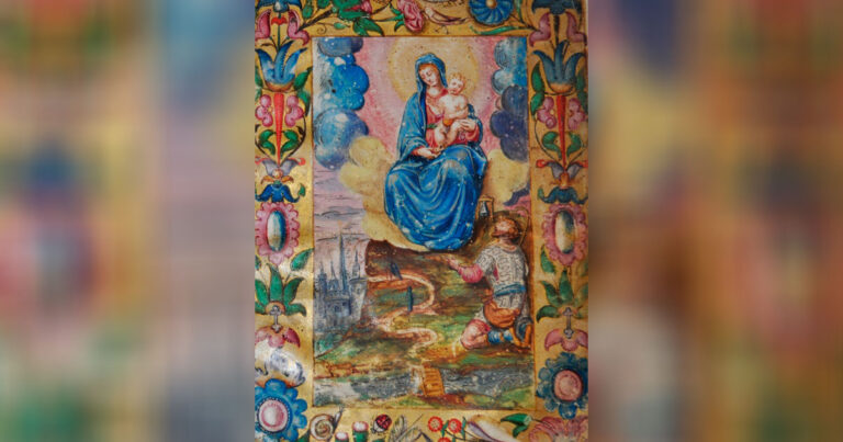 La Hermandad de las Siete Palabras Recibe la Pintura que dará forma a la nueva gloria del palio de la Virgen de la Cabeza