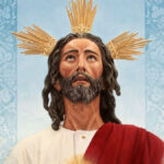 Cartel anunciador del Acto Eucarístico de las Hermandades Sacramentales de Sevilla que se celebrará en la iglesia de Los Terceros.