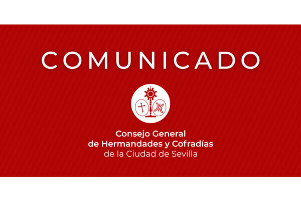 Representantes del Consejo General de Hermandades y Cofradías de Sevilla durante una reunión relacionada con el reparto económico de las hermandades del Viernes de Dolores y Sábado de Pasión.