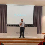 Jorge Cabrera durante la presentación del documental La Madrugá de Morón dedicado a la estación de penitencia de la Hermandad de Jesús.