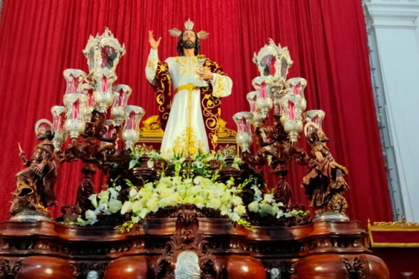 El Señor de la Sagrada Cena durante su participación en los actos del Corpus Christi de Sevilla 2026.