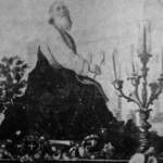 La imagen de San Isaías durante uno de sus traslados por las calles de Sevilla con motivo de la celebración del Corpus Christi.