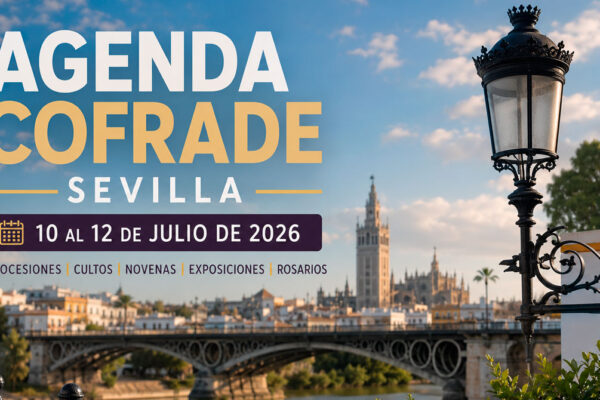 Agenda Cofrade de Sevilla con las procesiones de la Virgen del Carmen de Santa Ana y San Leandro.