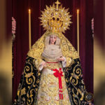 María Santísima de los Dolores Coronada de la Archicofradía de la Expiración de Málaga durante sus cultos