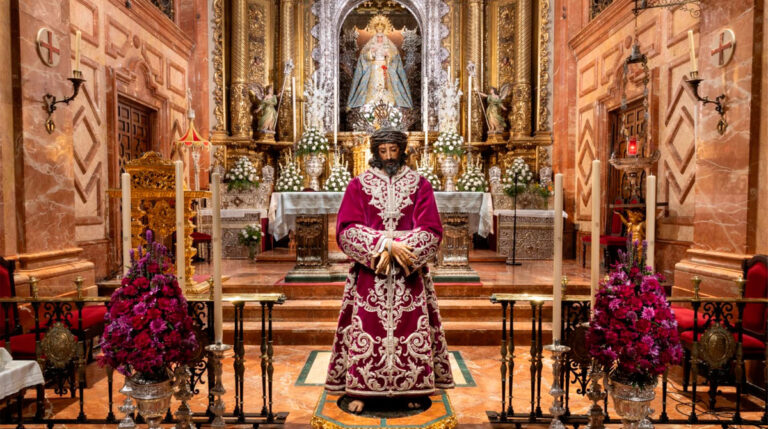 El Señor de la Sentencia, Dispuesto para su Besamanos en la Basílica de la Macarena