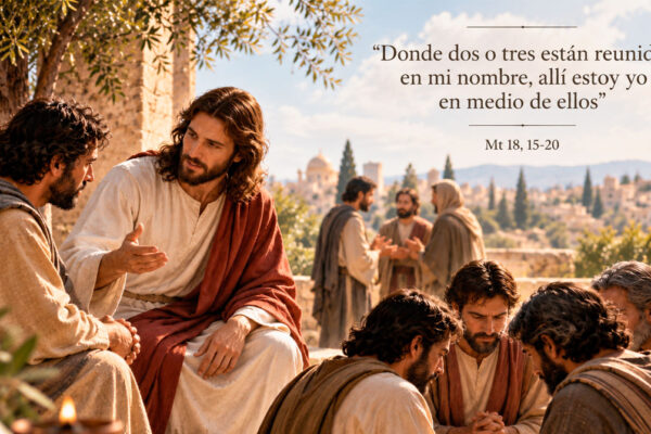 Jesús enseña a sus discípulos sobre la corrección fraterna en el Evangelio de Mateo 18, 15-20