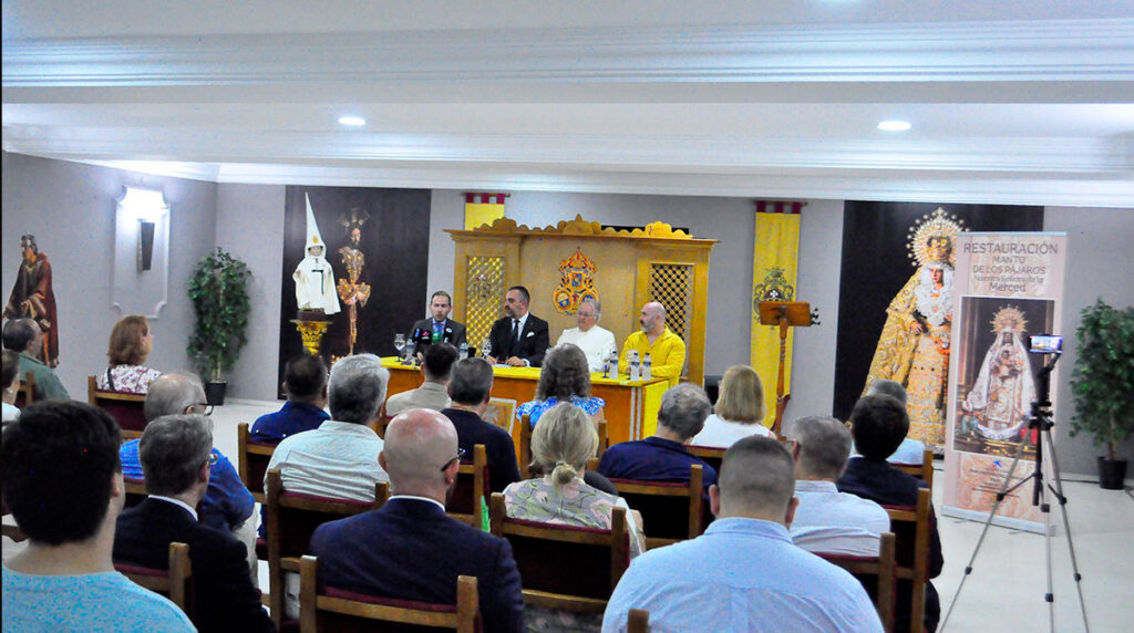 Rueda de prensa de la restauración de la Virgen de la Merced de Jerez