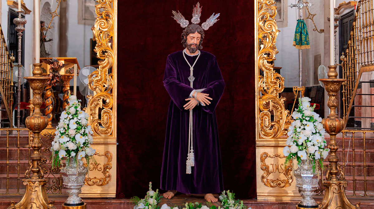 Nuestro Padre Jesús de la Paz de la Hermandad del Carmen Doloroso tras su restauración