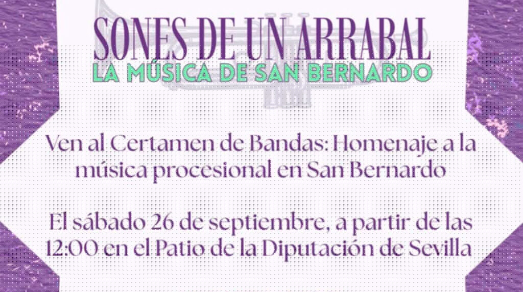 Cartel de Sones de un Arrabal, certamen de bandas de San Bernardo