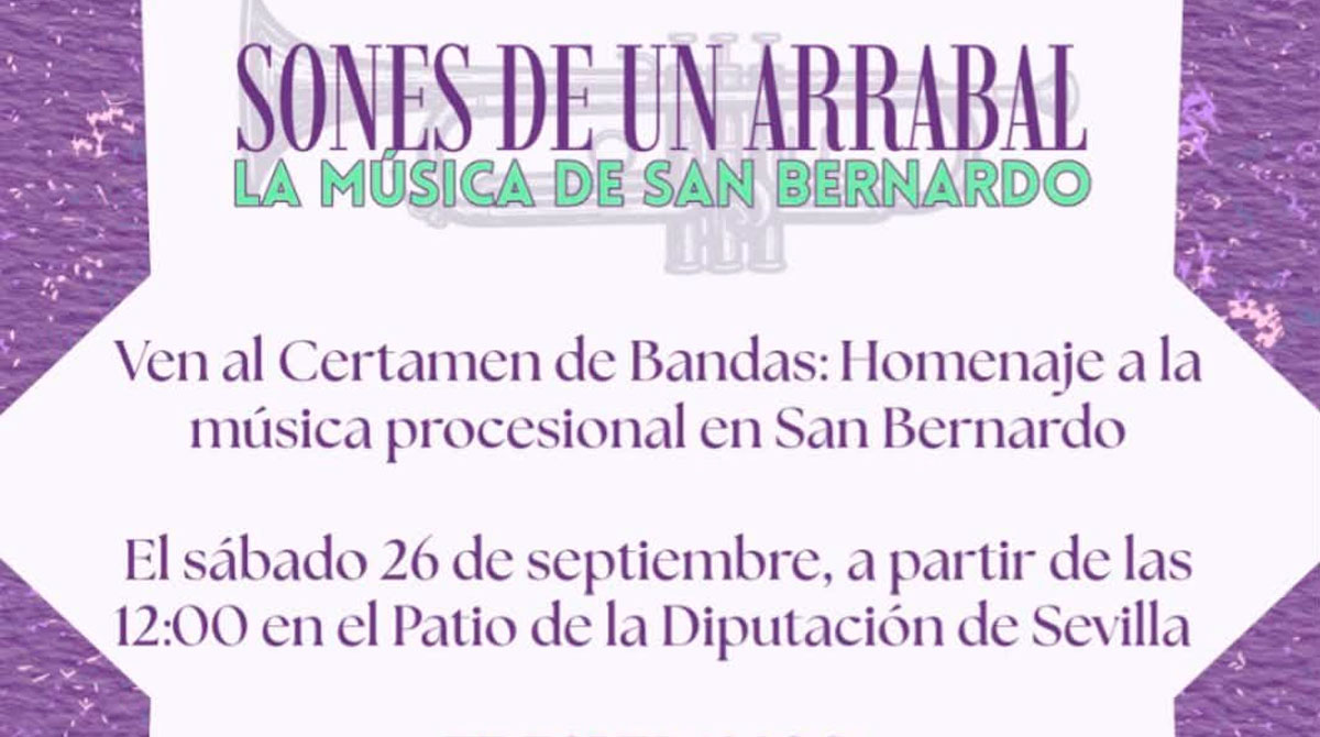 Cartel de Sones de un Arrabal, certamen de bandas de San Bernardo